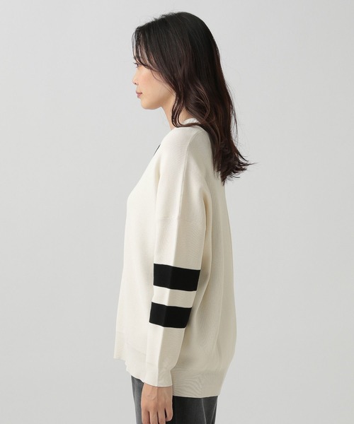Elura(エルーラ)の「バイカラーカーディガン(カーディガン/ボレロ・レディース・ブラック/ホワイト・LARGE/MEDIUM)」の17枚目の写真