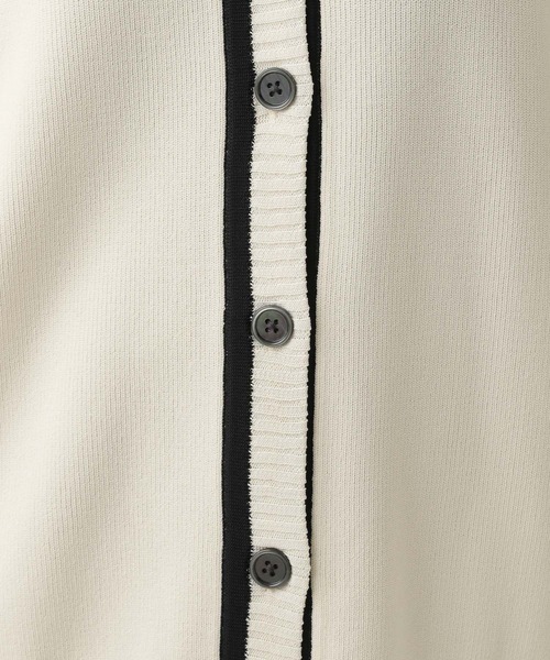 Elura(エルーラ)の「バイカラーカーディガン(カーディガン/ボレロ・レディース・ブラック/ホワイト・LARGE/MEDIUM)」の9枚目の写真