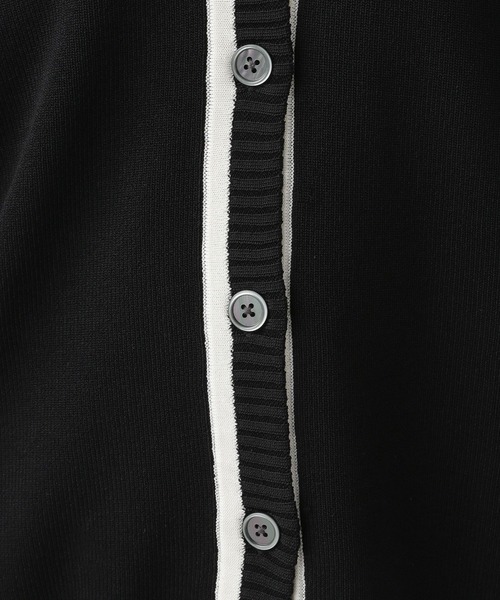 Elura(エルーラ)の「バイカラーカーディガン(カーディガン/ボレロ・レディース・ブラック/ホワイト・LARGE/MEDIUM)」の12枚目の写真