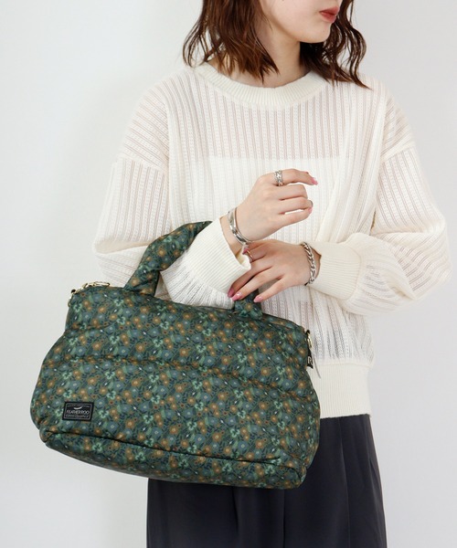 ROOTOTE(ルートート)の「ROOTOTE フェザールー中綿入ミニトートBAG(トートバッグ・メンズ・ブラック/グレー系その他/グレイッシュブルー/グレー系/ネイビー系/オレンジ/マスタード/カーキ系/ゴールド系/パープル系/シルバー系/ダークカーキ・FREE)」の6枚目の写真