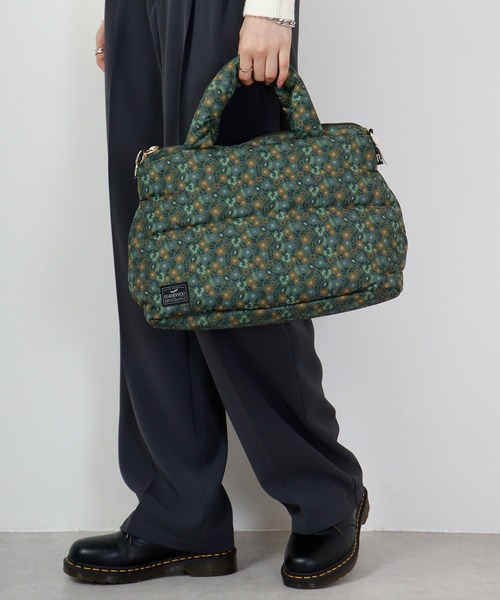 ROOTOTE(ルートート)の「ROOTOTE フェザールー中綿入ミニトートBAG(トートバッグ・メンズ・ブラック/グレー系その他/グレイッシュブルー/グレー系/ネイビー系/オレンジ/マスタード/カーキ系/ゴールド系/パープル系/シルバー系/ダークカーキ・FREE)」の13枚目の写真
