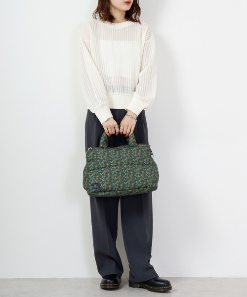 ROOTOTE(ルートート)の「ROOTOTE フェザールー中綿入ミニトートBAG(トートバッグ・メンズ・ブラック/グレー系その他/グレイッシュブルー/グレー系/ネイビー系/オレンジ/マスタード/カーキ系/ゴールド系/パープル系/シルバー系/ダークカーキ・FREE)」の16枚目の写真