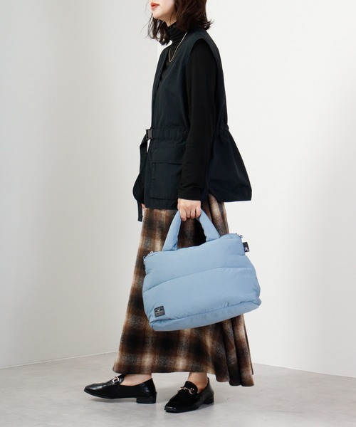 ROOTOTE(ルートート)の「ROOTOTE フェザールー中綿入ミニトートBAG(トートバッグ・メンズ・ブラック/グレー系その他/グレイッシュブルー/グレー系/ネイビー系/オレンジ/マスタード/カーキ系/ゴールド系/パープル系/シルバー系/ダークカーキ・FREE)」の20枚目の写真