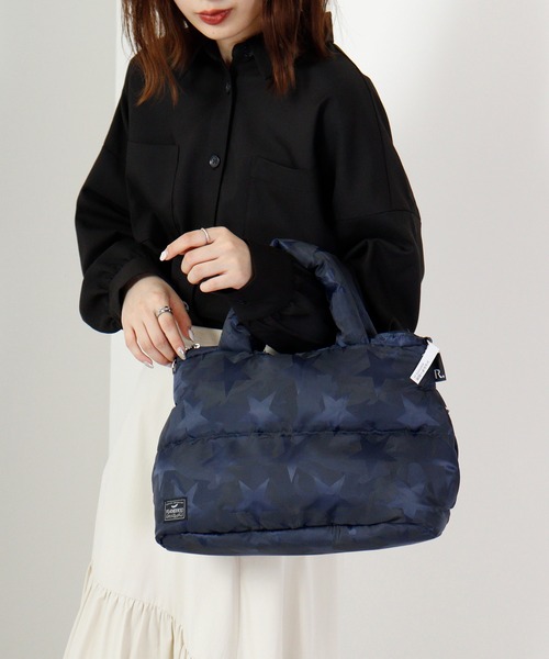ROOTOTE(ルートート)の「ROOTOTE フェザールー中綿入ミニトートBAG(トートバッグ・メンズ・ブラック/グレー系その他/グレイッシュブルー/グレー系/ネイビー系/オレンジ/マスタード/カーキ系/ゴールド系/パープル系/シルバー系/ダークカーキ・FREE)」の22枚目の写真