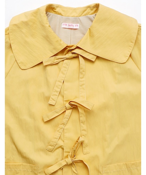 ARCHIVER（アーカイバ）の「【8】【little sunny bite】Nylon long ribbon jacket（ステンカラーコート・レディース・イエロー/ホワイト・SMALL/MEDIUM）」の18枚目の写真