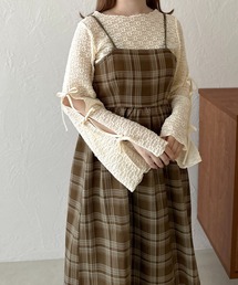 【apres jour clair】チェック柄フレアキャミワンピース【ZOZOTOWN限定アイテム】