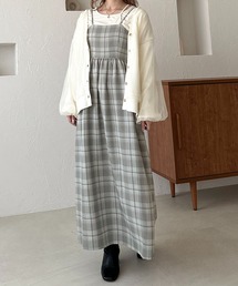 【apres jour clair】チェック柄フレアキャミワンピース【ZOZOTOWN限定アイテム】