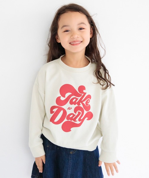 DRC branshes（ディーアールシーブランシェス）の「【WEB限定/DRC】bコレグラフィックトレーナー_スウェット_ライトオンス（スウェット・キッズ・ブラック/その他3/アイボリー/オフホワイト/その他8/ターコイズブルー/その他2/その他5/サックスブルー/その他6/その他1/その他9/マスタード/ブルー/その他7/その他4・130/120/150/90/100/140/110）」の8枚目の写真