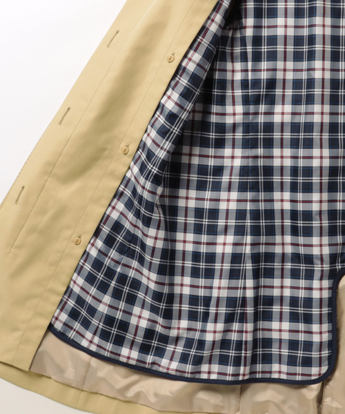 【撥水】TCオーガニックギャバジン ステンカラーコート（ステンカラーコート）｜NEWYORKER（ニューヨーカー）