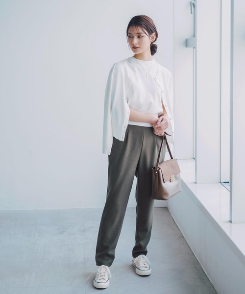 aquagarage（アクアガレージ）の「ニットアンサンブル（カーディガン/ボレロ・レディース・グリーン/ピンク/ボルドー/ブラウン/ライトパープル/ネイビー/アイボリー/ライトブルー/ベージュ/ブラック/イエロー/ホワイト/グレー・L/M）」の17枚目の写真