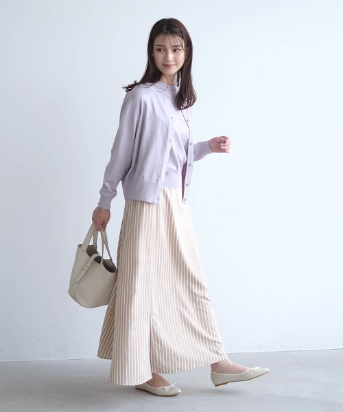 aquagarage（アクアガレージ）の「ニットアンサンブル（カーディガン/ボレロ・レディース・グリーン/ピンク/ボルドー/ブラウン/ライトパープル/ネイビー/アイボリー/ライトブルー/ベージュ/ブラック/イエロー/ホワイト/グレー・L/M）」の18枚目の写真