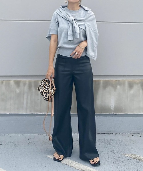 aquagarage（アクアガレージ）の「ニットアンサンブル（カーディガン/ボレロ・レディース・グリーン/ピンク/ボルドー/ブラウン/ライトパープル/ネイビー/アイボリー/ライトブルー/ベージュ/ブラック/イエロー/ホワイト/グレー・L/M）」の19枚目の写真