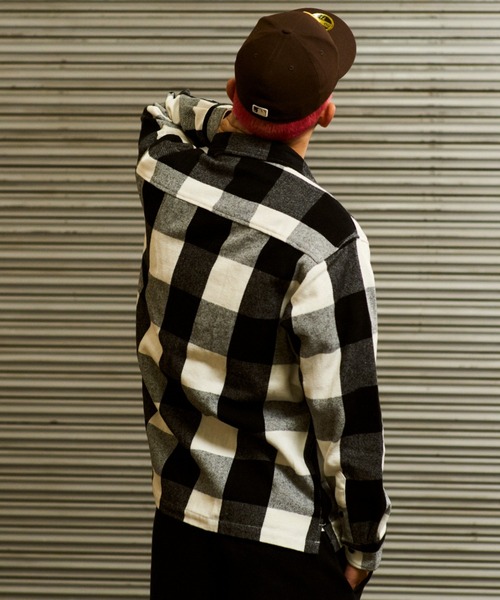 DEAR LAUREL（ディアローレル）の「【ムラサキスポーツ限定】DEAR LAUREL/ディアローレル 長袖シャツ チェック柄 ヴィンテージ風 ボタンダウン D23F2601（シャツ/ブラウス・メンズ・ブラウン/アイボリー/レッド・L/M）」の10枚目の写真