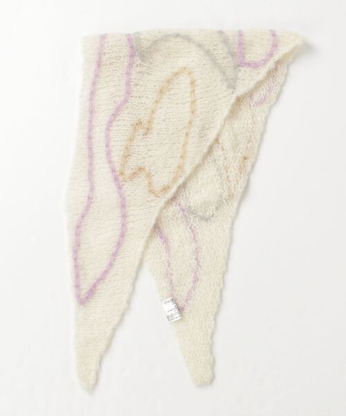 ROYAL FLASH（ロイヤルフラッシュ）の「cie / シー/contour scarf（ストール/ショール・レディース・ホワイト/グレー/ベージュ・F）」の4枚目の写真