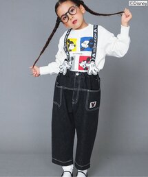 WEB限定ディズニーキャラクター サスペンダー付サロペット
