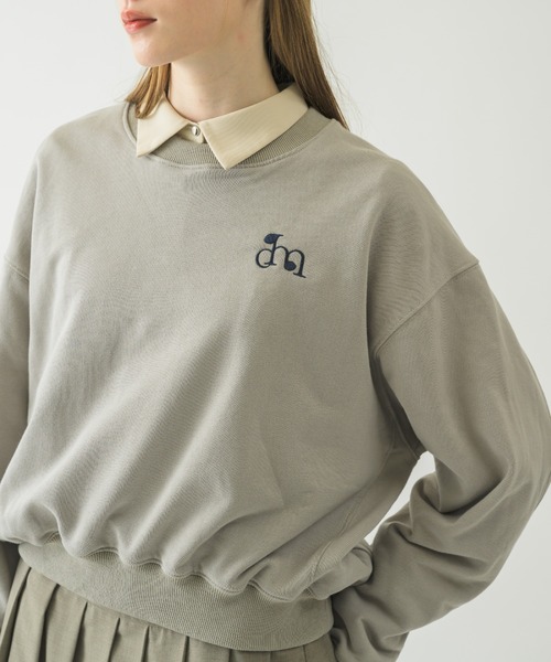 idem（イデム）の「idem logo sweat/ロゴスウェット（スウェット・レディース・グレー/ピンク/オフホワイト/ネイビー・FREE）」の3枚目の写真