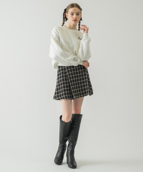 idem（イデム）の「idem logo sweat/ロゴスウェット（スウェット・レディース・グレー/ピンク/オフホワイト/ネイビー・FREE）」の12枚目の写真