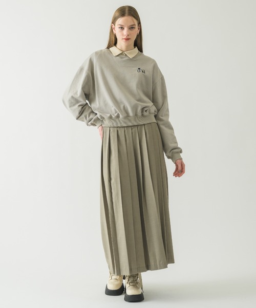 idem（イデム）の「idem logo sweat/ロゴスウェット（スウェット・レディース・グレー/ピンク/オフホワイト/ネイビー・FREE）」の16枚目の写真