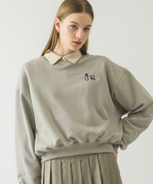 idem（イデム）の「idem logo sweat/ロゴスウェット（スウェット・レディース・グレー/ピンク/オフホワイト/ネイビー・FREE）」の15枚目の写真