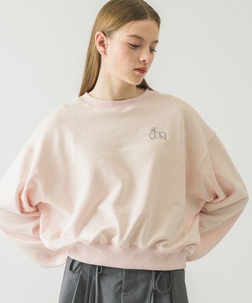 idem（イデム）の「idem logo sweat/ロゴスウェット（スウェット・レディース・グレー/ピンク/オフホワイト/ネイビー・FREE）」の20枚目の写真