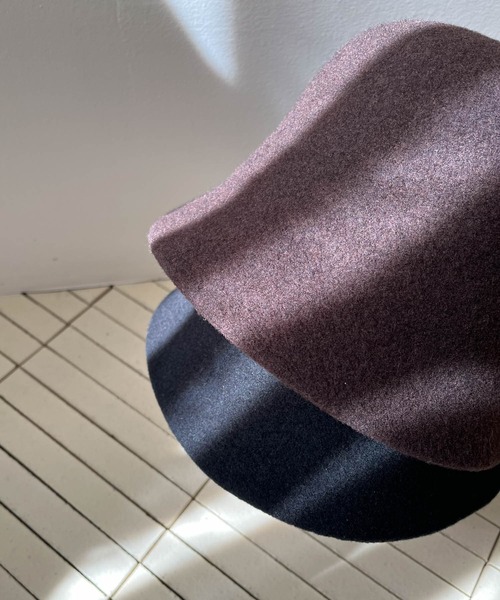 URBAN RESEARCH DOORS(アーバンリサーチドアーズ)の「ウールバスクハット(ハット・レディース・ダークブラウン/ブラック・-)」の3枚目の写真
