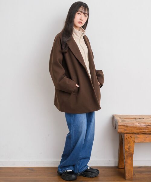 RETRO GIRL(レトロガール)の「【リバイバル】FウールテーラーJK(その他アウター・レディース・ブラウン/ナチュラル/ブラウン系その他2/ブラック/ダークブラウン/グレー系その他2/アイボリー・FREE)」の10枚目の写真