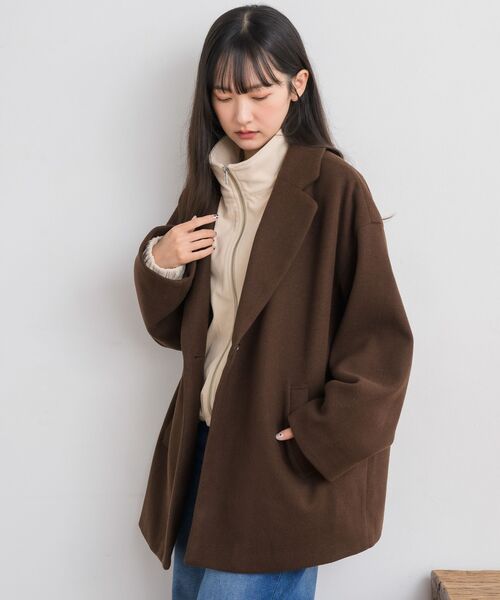 RETRO GIRL(レトロガール)の「【リバイバル】FウールテーラーJK(その他アウター・レディース・ブラウン/ナチュラル/ブラウン系その他2/ブラック/ダークブラウン/グレー系その他2/アイボリー・FREE)」の8枚目の写真