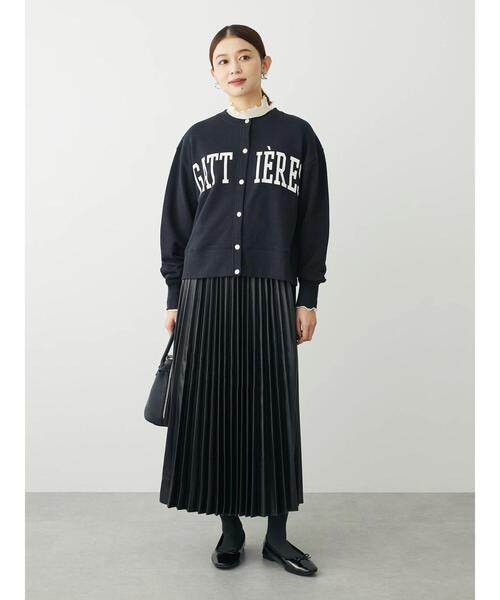 ELENCARE DUE（エレンカーレデュエ）の「・ELENCARE　DUE合成皮革プリーツスカート（スカート・レディース・ブラック・FREE）」の5枚目の写真