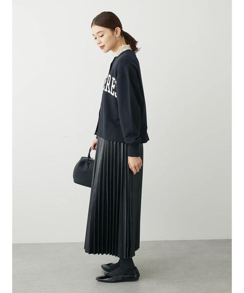 ELENCARE DUE（エレンカーレデュエ）の「・ELENCARE　DUE合成皮革プリーツスカート（スカート・レディース・ブラック・FREE）」の6枚目の写真