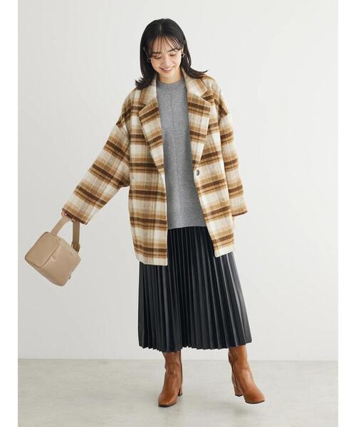 ELENCARE DUE（エレンカーレデュエ）の「・ELENCARE　DUE合成皮革プリーツスカート（スカート・レディース・ブラック・FREE）」の13枚目の写真