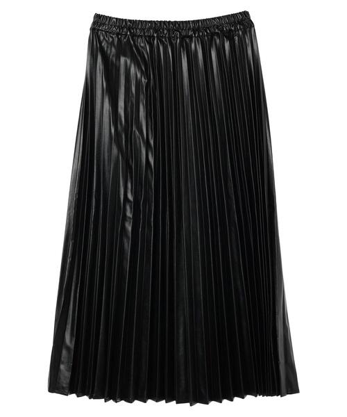 ELENCARE DUE（エレンカーレデュエ）の「・ELENCARE　DUE合成皮革プリーツスカート（スカート・レディース・ブラック・FREE）」の16枚目の写真