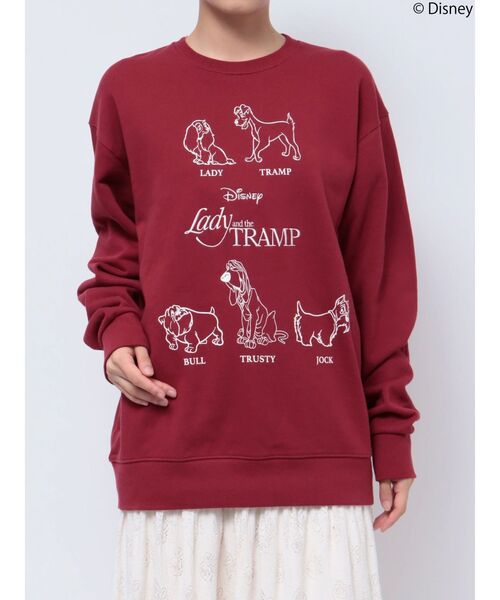 merry jenny（メリージェニー）の「Lady and the Trampスウェット（スウェット・レディース・ボルドー/グレー・FREE）」の2枚目の写真