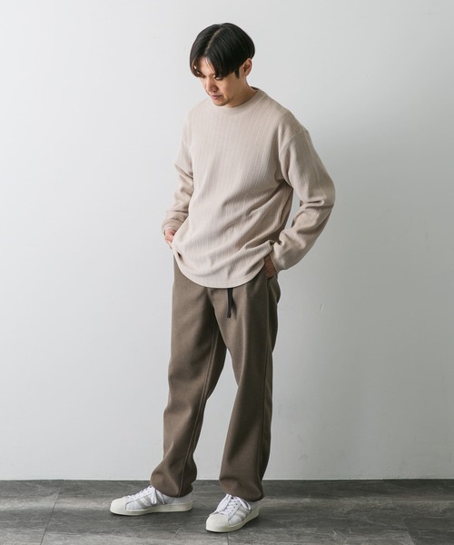 URBAN RESEARCH DOORS（アーバンリサーチドアーズ）の「ジャガードコーデュロイプルオーバー（Tシャツ/カットソー・メンズ・ベージュ系その他/チャコールグレー・LARGE/MEDIUM）」の7枚目の写真