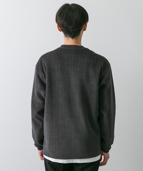 URBAN RESEARCH DOORS（アーバンリサーチドアーズ）の「ジャガードコーデュロイプルオーバー（Tシャツ/カットソー・メンズ・ベージュ系その他/チャコールグレー・LARGE/MEDIUM）」の17枚目の写真