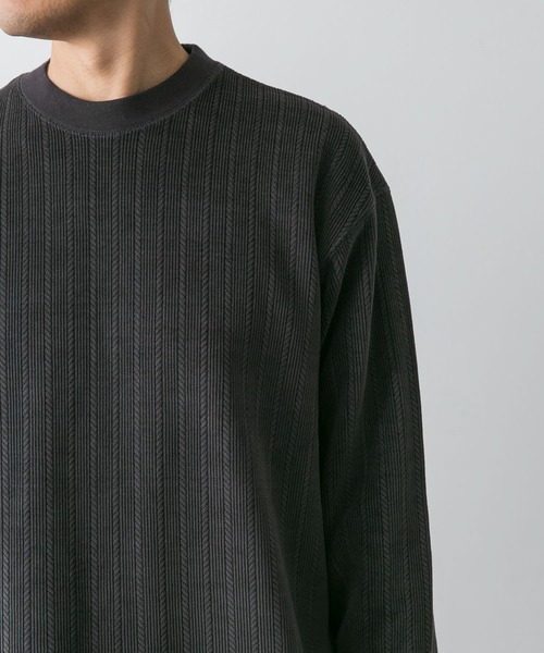 URBAN RESEARCH DOORS（アーバンリサーチドアーズ）の「ジャガードコーデュロイプルオーバー（Tシャツ/カットソー・メンズ・ベージュ系その他/チャコールグレー・LARGE/MEDIUM）」の18枚目の写真