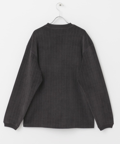 URBAN RESEARCH DOORS（アーバンリサーチドアーズ）の「ジャガードコーデュロイプルオーバー（Tシャツ/カットソー・メンズ・ベージュ系その他/チャコールグレー・LARGE/MEDIUM）」の22枚目の写真