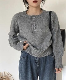長袖ニットトップス