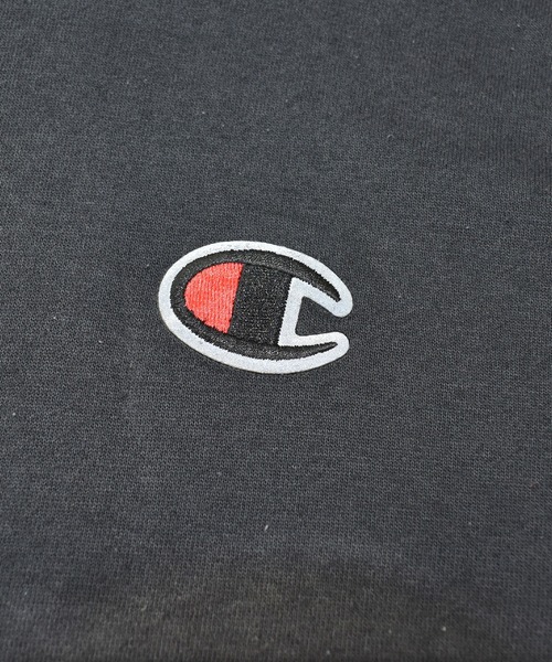 Champion(チャンピオン)の「【ヴィンテージ古着】Champion / チャンピオン リフレクター付き ロゴ刺繍 スウェットパーカー(パーカー・メンズ・ブラック・SMALL)」の5枚目の写真
