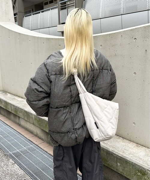 sedacle(セダクル)の「デニム中綿ブルゾン(ブルゾン・レディース・ブラック/ブルー・MEDIUM/LARGE)」の5枚目の写真