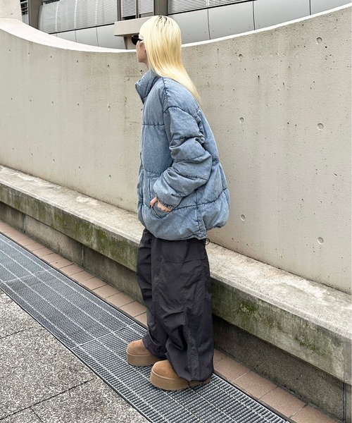 sedacle(セダクル)の「デニム中綿ブルゾン(ブルゾン・レディース・ブラック/ブルー・MEDIUM/LARGE)」の16枚目の写真