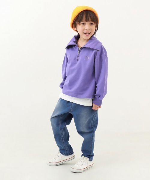 devirock(デビロック)の「楽デニム ペグトップパンツ(デニムパンツ・キッズ・ブラック系1/サックスブルー系1/ネイビー/ワンウォッシュ/サックスブルー系3・160cm/110cm/140cm/100cm/150cm/130cm/120cm)」の14枚目の写真