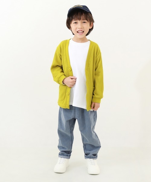 devirock(デビロック)の「楽デニム ペグトップパンツ(デニムパンツ・キッズ・ブラック系1/サックスブルー系1/ネイビー/ワンウォッシュ/サックスブルー系3・160cm/110cm/140cm/100cm/150cm/130cm/120cm)」の15枚目の写真