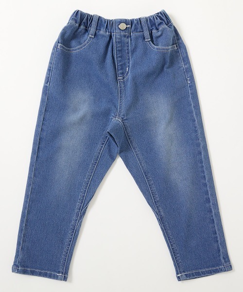 devirock(デビロック)の「楽デニム ペグトップパンツ(デニムパンツ・キッズ・ブラック系1/サックスブルー系1/ネイビー/ワンウォッシュ/サックスブルー系3・160cm/110cm/140cm/100cm/150cm/130cm/120cm)」の18枚目の写真