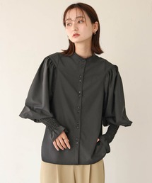 CLEIO | 【CLEIO】袖シャーリング切替えパフスリーブシャツ(シャツ/ブラウス)
