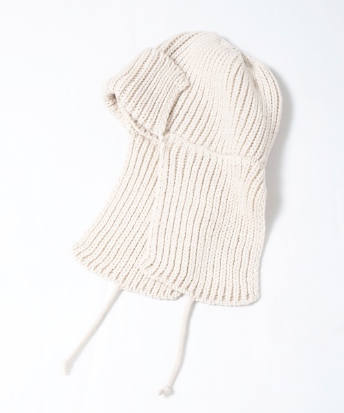 Crisp（クリスプ）の「ニットフライトハット（ニットキャップ/ビーニー・レディース・アイボリー/グレー・FREE）」の15枚目の写真