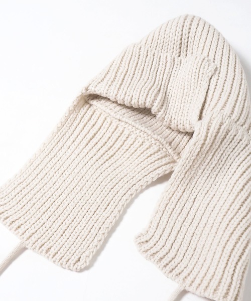 Crisp（クリスプ）の「ニットフライトハット（ニットキャップ/ビーニー・レディース・アイボリー/グレー・FREE）」の18枚目の写真