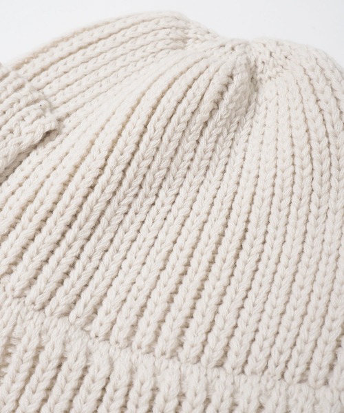 Crisp（クリスプ）の「ニットフライトハット（ニットキャップ/ビーニー・レディース・アイボリー/グレー・FREE）」の5枚目の写真