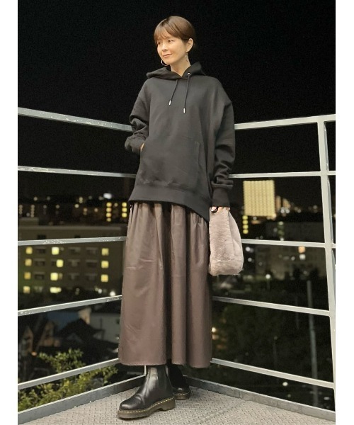 Right-on(ライトオン)の「【Remal】フェイクレザーティアードスカート(スカート・レディース・ブラウン/ブラック・フリー)」の22枚目の写真