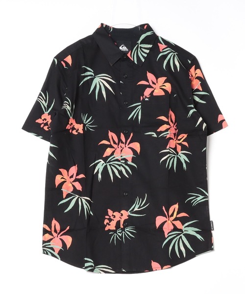 Quiksilver（クイックシルバー）の「QUIKSILVER/クイックシルバー アロハシャツ 総柄  ワンポイント AQYWT03312（シャツ/ブラウス・メンズ・ブルー系その他/ホワイト系その他/ブラック系その他/ホワイト系その他2/ブラック系その他2/ブルー系その他2・M/L）」の9枚目の写真