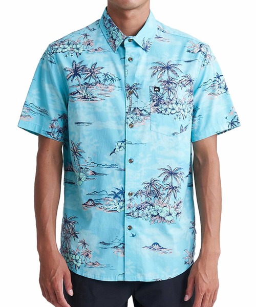 Quiksilver（クイックシルバー）の「QUIKSILVER/クイックシルバー アロハシャツ 総柄  ワンポイント AQYWT03312（シャツ/ブラウス・メンズ・ブルー系その他/ホワイト系その他/ブラック系その他/ホワイト系その他2/ブラック系その他2/ブルー系その他2・M/L）」の15枚目の写真